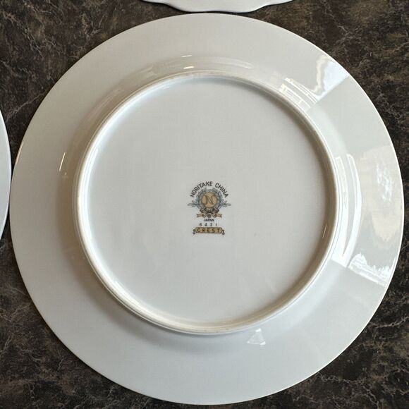 4 Mismatched Vtg Salad Cake‎ Dessert Plates Pink Florals & Solids Cottage Core - Picture 10 of 10